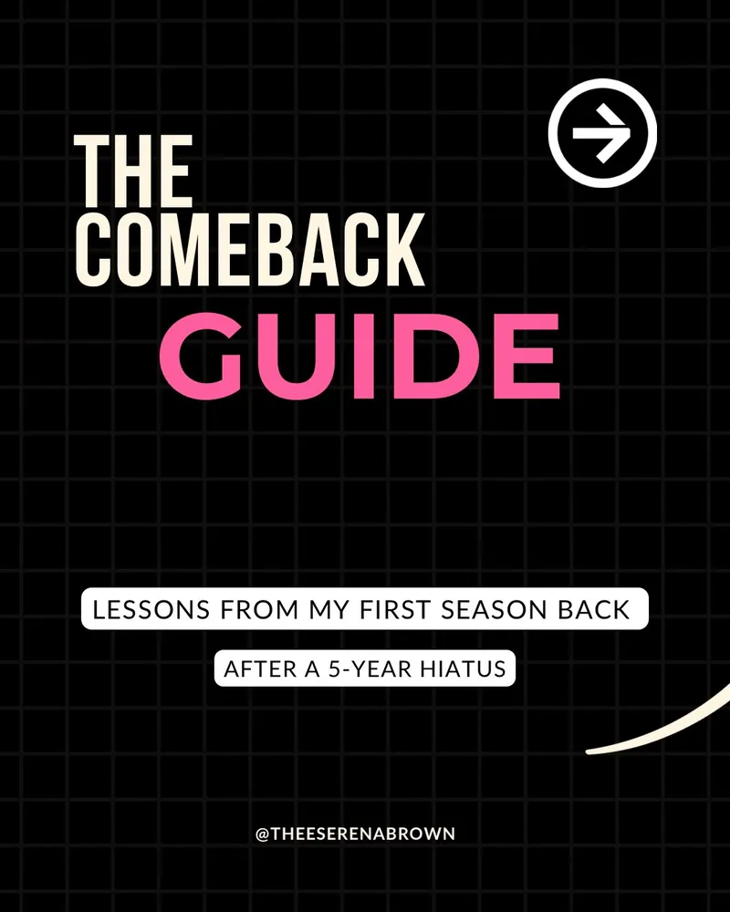 The best way to learn how to do something is by trying it for yourself. But, some guidance doesn't hurt. So, if you're looking for where to start, here it is: the comeback guide.